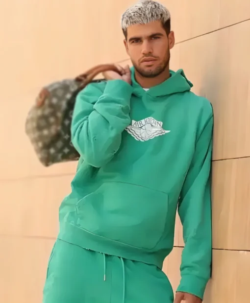 Carlos Alcaraz Six Kings Slam 2025 Green Hoodie For Unisex