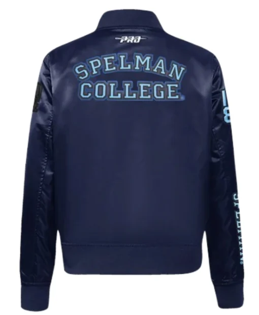 Men and Women Spelman College Classic Satin Varsity Jacket