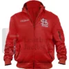 Historic L-2B St. Louis Cardinals Hooded Bomber Red Jacket