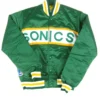 Starter Seattle Supersonics 80’s Green Full-Snap Satin Jacket