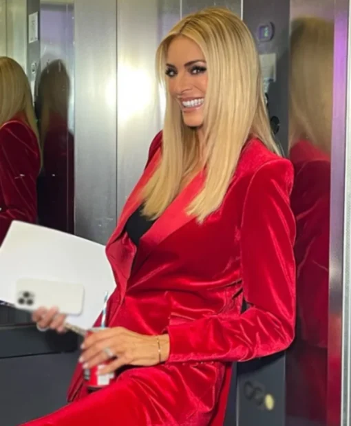 Tess Daly Strictly Come Dancing S23 Red Blazer