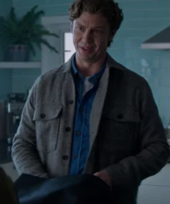 Murder in a Small Town S02 Charcoal Shacket