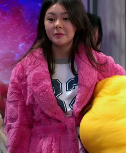 The Thundermans Undercover 2025 Pink Fuzzy Hearts Robe