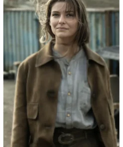 The Walking Dead Daryl Dixon S03 Beige Suede Crop Jacket