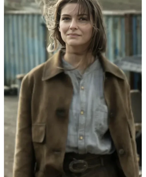 The Walking Dead Daryl Dixon S03 Beige Suede Crop Jacket