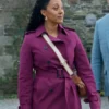 Tv Series Haunted Harmony Mysteries Buried at C Gethsemane Brown Purple Trench Coat