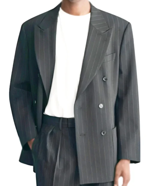 Taylor Swift Pinstripe Black Blazer Buy in Sale