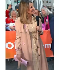 Savannah Guthrie The Today Show 2025 Floral Trench Coat