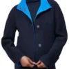 The View Joy Behar Black And Blue Reversible Jacket