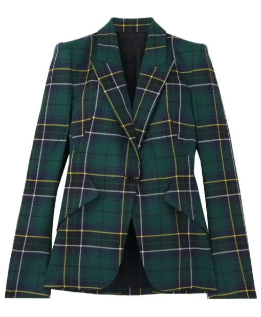 Sara Haines The View 2025 Green Plaid Blazer