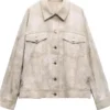 The Voice S28 Jerrell Melton Beige Denim Jacket Buy Now