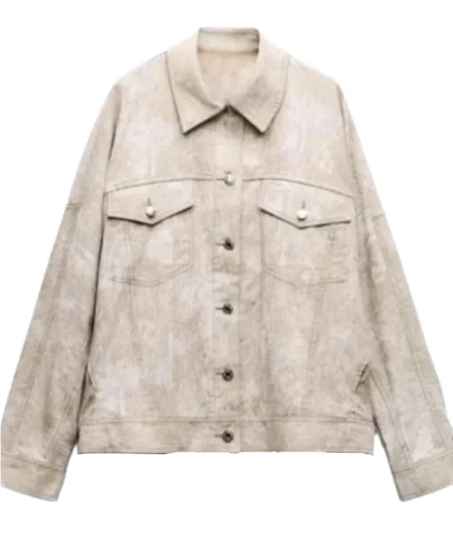 The Voice S28 Jerrell Melton Beige Denim Jacket Buy Now