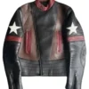 The Voice S28 Kenny Iko Star Sleeves Multicolor Leather Jacket