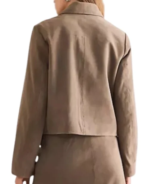 TV-Series The Walking Dead Daryl Dixon S03 Beige Suede Crop Jacket