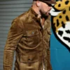 Buy Travis Kelce Brown Suede Jacket