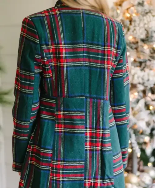 Trendy Christmas Emerald Plaid Jacket for Men and Womens
