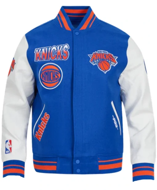 New York Knicks Turn It Up Wool Varsity Jacket