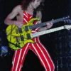 Van Halen American Rock Band RedWhite Striped Jumpsuit Rompers