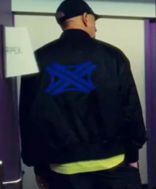 Luis. Scorpex Film Banger 2025 Vincent Cassel Black Bomber Jacket