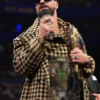Seth Rollins WWE World Champion Checkered Long Coat