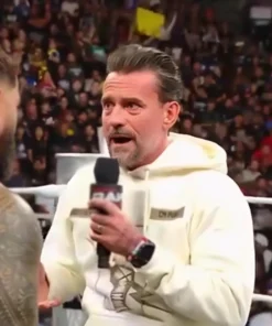 WWE CM Punk Beige Pullover Hoodie
