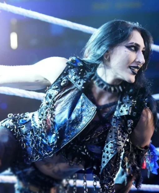 Rhea Ripley Crown Jewel Leather Vest