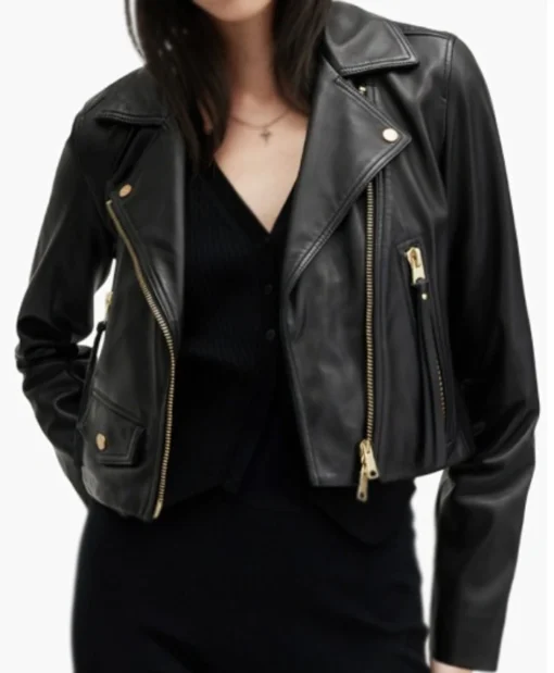 Audra Charles TV SeriesThe Young and the Restless 2025 Zuleyka Silver Black Leather Jacket