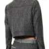 Access Hollywood S30 Zuri Hall Gray Cropped Jacket