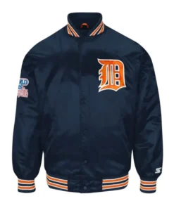 Detroit Tigers 1984’s Dugout Navy Satin Jacket
