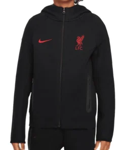 2425 LFC Liverpool Nike Tech Zip Up Black Hoodie