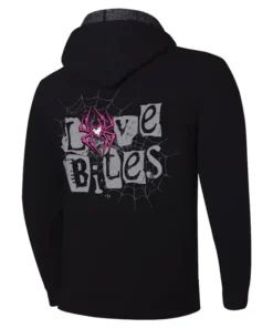 AJ Lee World Wrestling Entertainment 2025 Love Bites Retro Black Pullover Hoodie