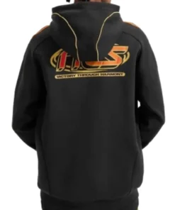 Adidas Arsenal x NTS Pullover Stripped Sleeves Black Hoodie