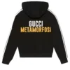 Adidas x Gucci Striped Sleeves Black Pullover Hoodie
