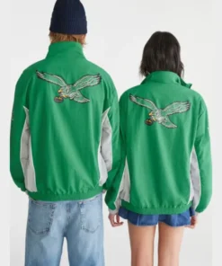Aeropostale Philadelphia Eagles Green Full-Zip Track Jacket