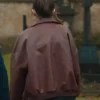 Gemma TV-Series Daddy Issues S02 Aimee Lou Wood Burgundy Leather Jacket