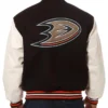 Anaheim Ducks Varsity Wool/Leather Jacket