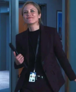 Claire Coffee FBI S08 Maroon Blazer