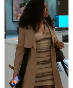 TV Series Beyond The Gates 2025 Naomi Hamilton Colorblock Trench Coat