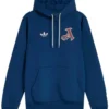 Adidas 24 25 Arsenal Pullover Blue Fleece Hoodie