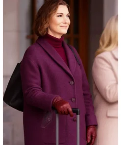 Faith Movie An Alpine Holiday 2025 Ashley Williams Purple Coat