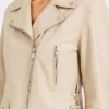Asymmetrical Women’s Stylish Biker Leather Jacket For Women