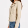 Asymmetrical Women’s Stylish Biker Leather Jacket For Womens