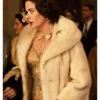 The Alto Knights 2025 Debra Messing White Fur Coat
