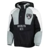 Body Check Brooklyn Nets Half-Zip Hooded Jacket