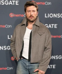The Housemaid Brandon Sklenar Grey Jacket