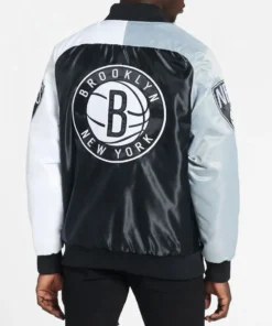 Starter Brooklyn Nets Varsity Color-Block Remix Satin Jacket