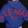 Never Stop Buffalo Bills Oversized Blue Hoodie