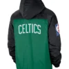 Buy Men’s Boston Celtics Windbreaker Colorblock Green Hooded Jacket Sale