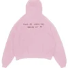 Call Me When You Break Up Pink Pullover Hoodie for Unisex