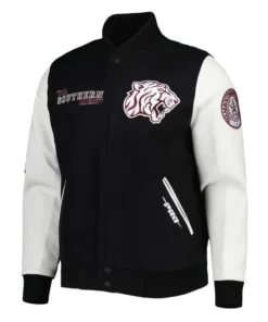 Classic Texas Southern Tigers Black and White Varsity Jacket